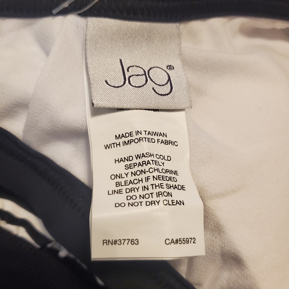 Jag Black Noir High Neck Bra/ Bikini Halter Top Criss-Cross Strap Back S… - Picture 6 of 9